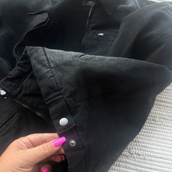 Darc Sport “Been Through It Hard Work” Zip Jacket – Distressed Blackout - Picture 14 of 16